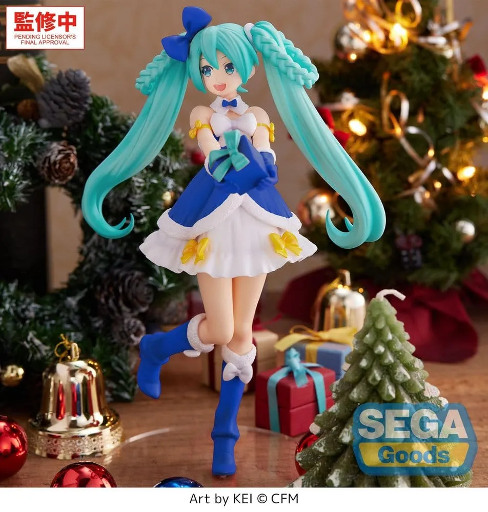 Character Vocal Series 01: Hatsune Miku High Premium PVC Figure Hatsune Miku Sapphire Christmas Ver. 21 cm